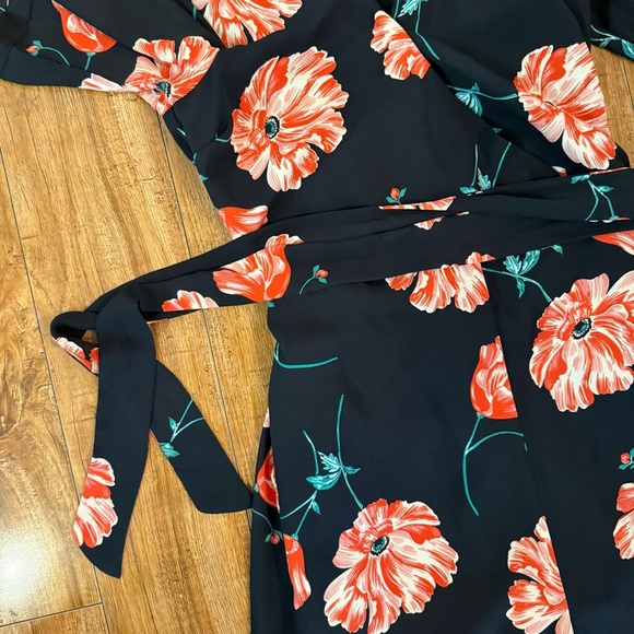 JACK Women’s Floral Black Pink Jumpsuit Jumper Wide Leg Short Sleeve Size Small - Picture 6 of 11